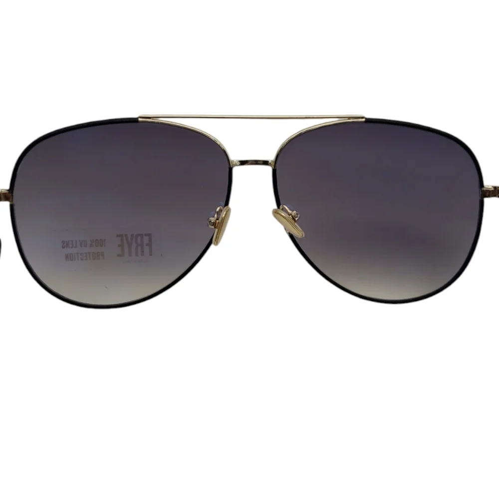 Frye NWT Aviator Sunglasses Gold & Hombre Gradient Black Tortoise
